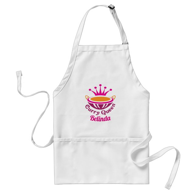 Delantal Curry Queen Indian Spicy Food Lover (Frente)