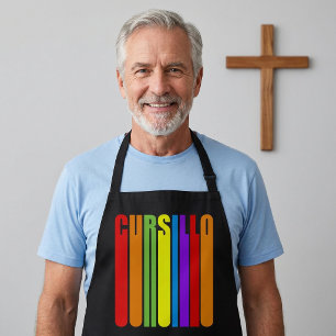 Delantal Cursillo Colorido Texto Alargado Fe Cristiana