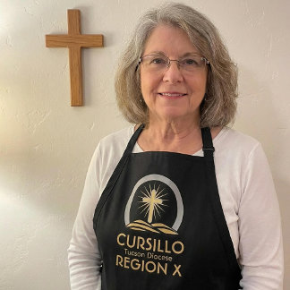 Delantal Cursillo Cruz Radiante en la Colina Diócesis y Reg