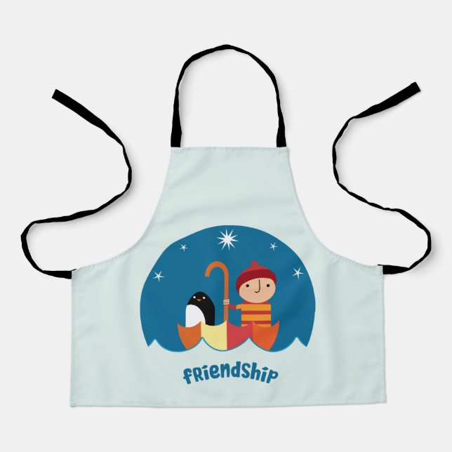 Delantal Curso Preescolar K Perdido Y Encontrado Amistad (Anverso)