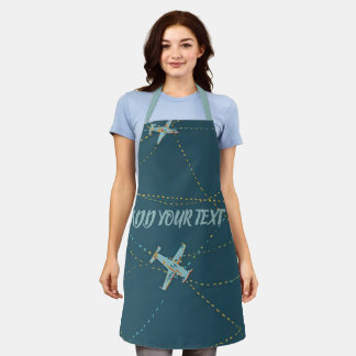 Delantal Custom Airplane Apron – Add Your Name or Message