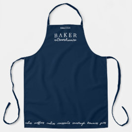 Delantal Custom Baker Extraordinaire Navy Large