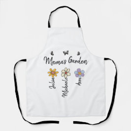 Delantal Custom Birth Flower Mug Names, Mama's Garden Gift