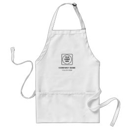 Delantal Custom Business Name Logo Modern Branding Apron