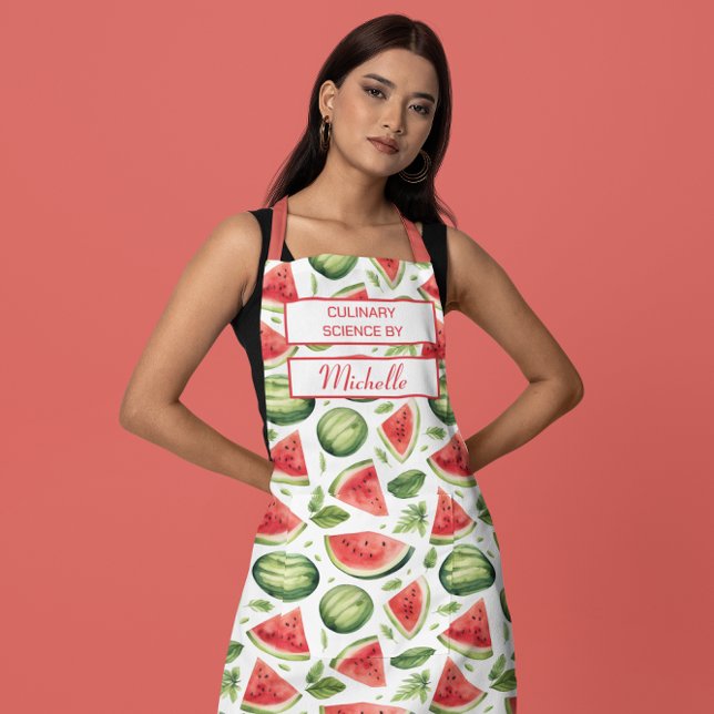 Delantal Custom Fruit Apron – Culinary Science by [Name] (Subido por el creador)