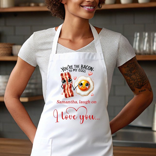 Delantal Custom Name Valentine Apron Funny Food Quotes (Custom Name Valentine Apron Funny Food Quotes)