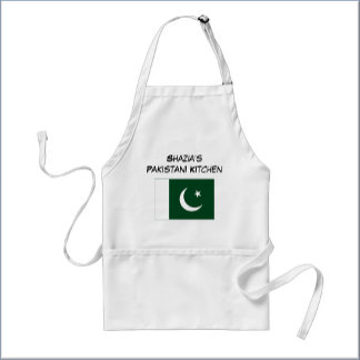 Delantal Custom Pakistan Flag White and Green