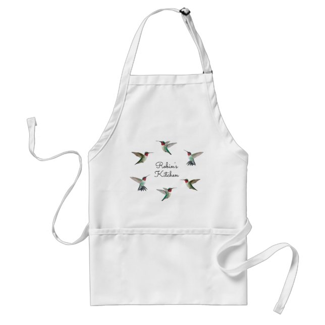 Delantal Custom Ruby-throated Hummingbirds (Frente)