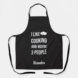 Delantal Custom Sarcastic Cooking Gifts Funny Mother