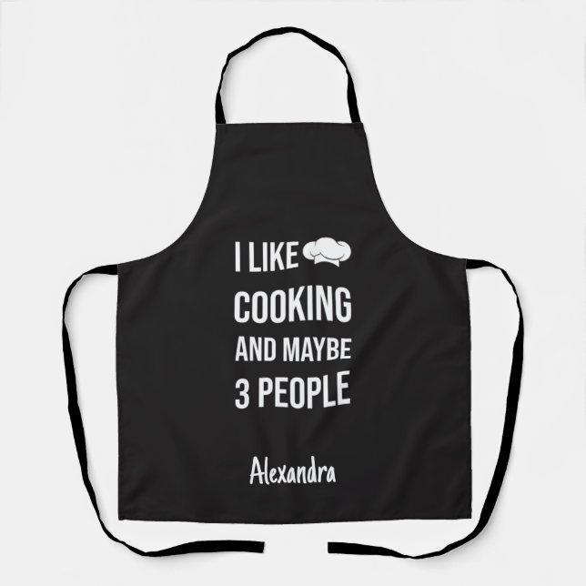 Delantal Custom Sarcastic Cooking Gifts Funny Mother (Anverso)
