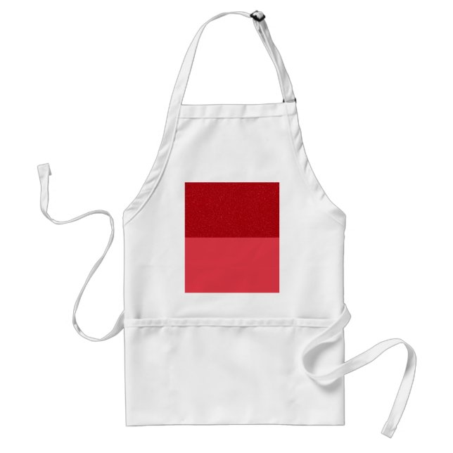 Delantal Custom Tomato Red Contrast Block Apron (Frente)