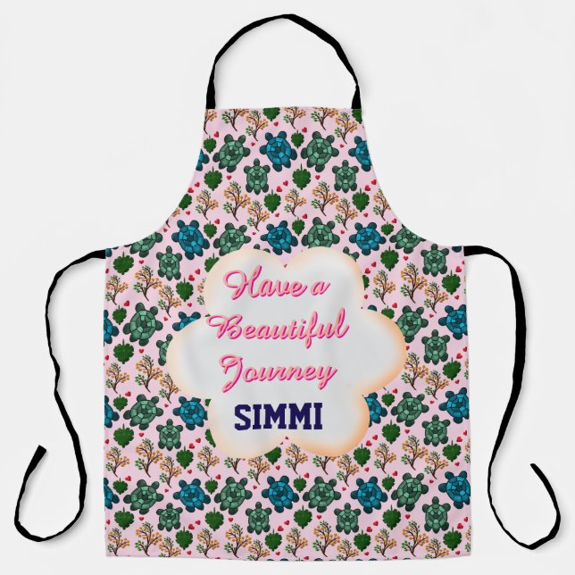 Delantal Custom turtle pattern  (Anverso)