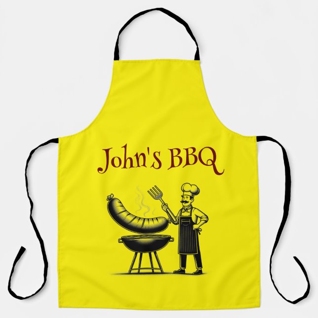Delantal Customizable BBQ Master Chef  (Anverso)