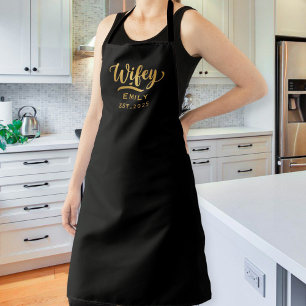 Delantal Customized Husband and Wife Aprons, Couple's Gift