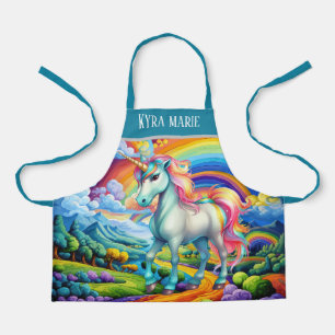 Delantal Cuta fantasía unicornio agregar nombres chicas de