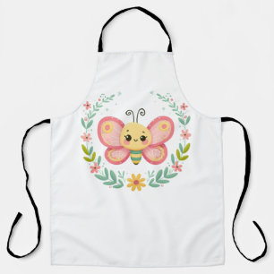 Delantal Cuta, primavera/mariposa