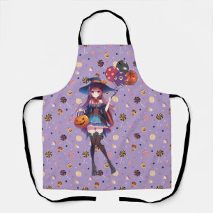 Delantal Cute Anime Halloween Witch