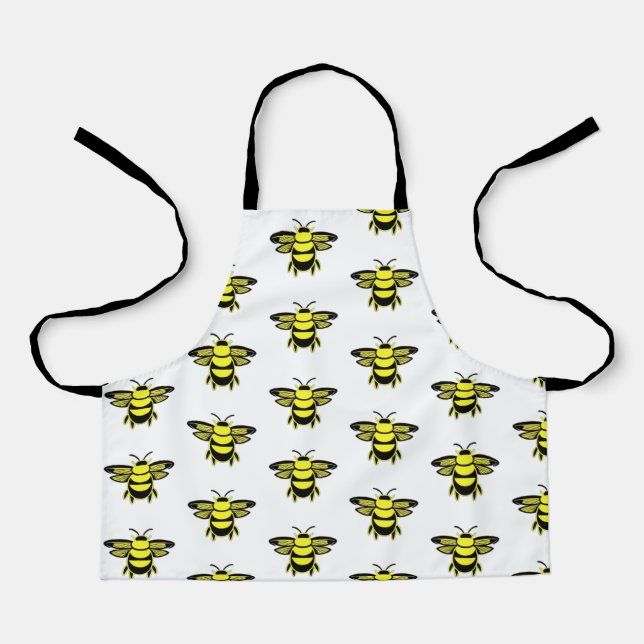 DELANTAL CUTE BEE PATTERN  (Anverso)