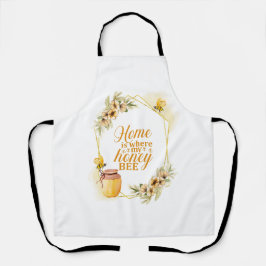 Delantal Cute Bee Pun Funny Valentine Kitchen