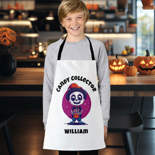 Delantal Cute Candy Collector Skeleton niños Halloween