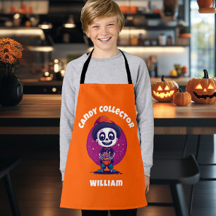 Delantal Cute Candy Collector Skeleton niños Halloween