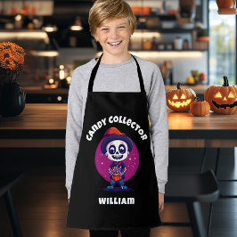 Delantal Cute Candy Collector Skeleton niños Halloween