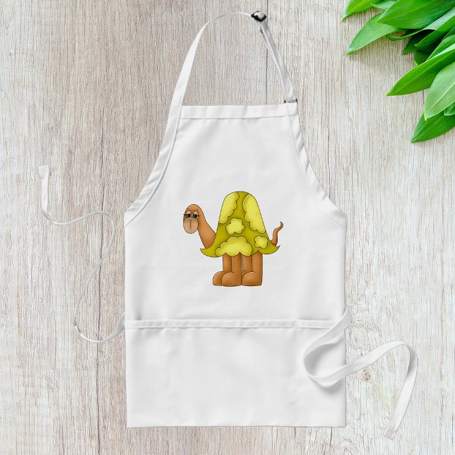 Delantal Cute Cartoon Turtle with Puffy Green Shell (Subido por el creador)