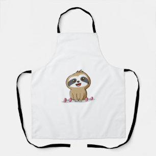 Delantal Cute Chibi Perezoso Entrenamiento � Animal Diverti