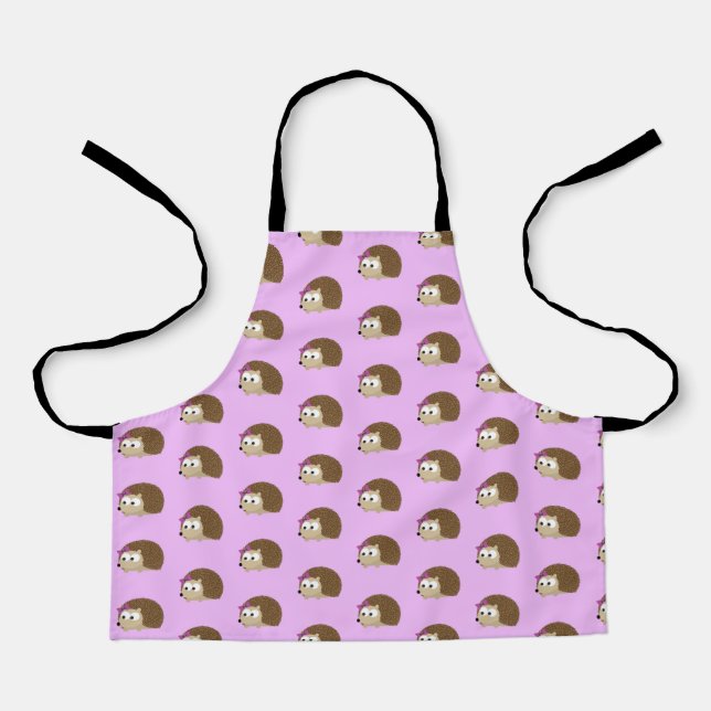 Delantal Cute Chica hedgehog (Anverso)