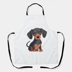 Delantal Cute Dachshund Personalizado Adorable Wiener Dog C