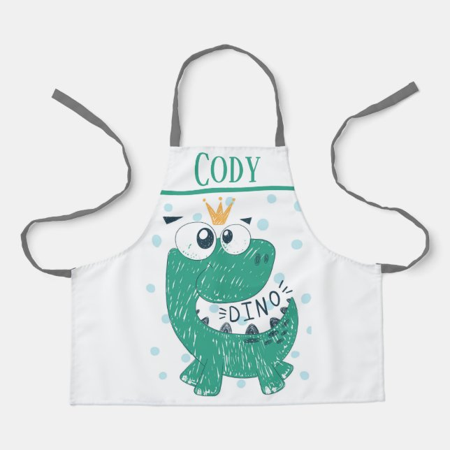 Delantal Cute Dino (Anverso)