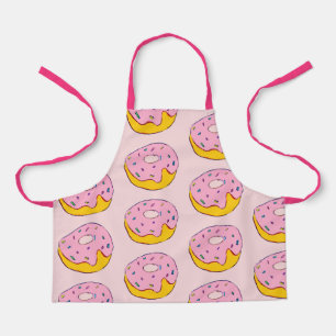 Delantal Cute donuts rosados deliciosos niños