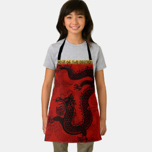 Delantal Cute Dragon Año Nuevo Chino Cumpleaños Zodiac KA