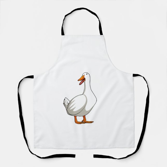 Delantal Cute Duck Design Men Waterfowl Mascota Pato Lover (Anverso)