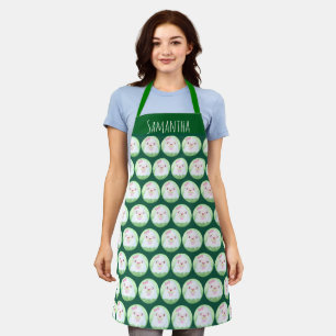 Delantal Cute Fantasma de Matcha Latte