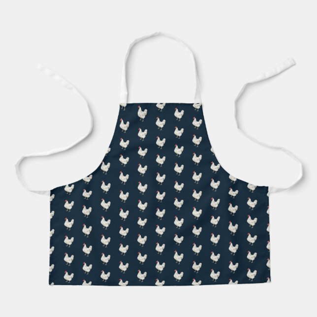 Delantal Cute Farmhouse Style Chicken Pattern Apron (Anverso)