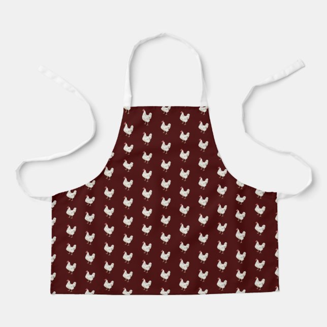 Delantal Cute Farmhouse Style Chicken Pattern Apron (Anverso)