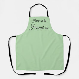 Delantal Cute Fennel Taste Test Spice Pun