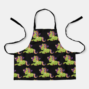 Delantal Cute Frankenstein Unicorn Halloween