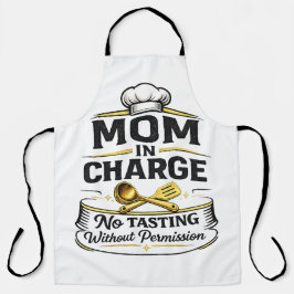 Delantal Cute Fun mom  Gift  Apron