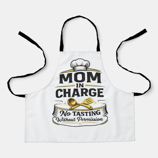 Delantal Cute Fun mom  Gift  Apron (Anverso)