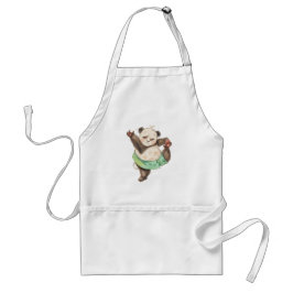 Delantal Cute Funny Panda Ballerina Apron