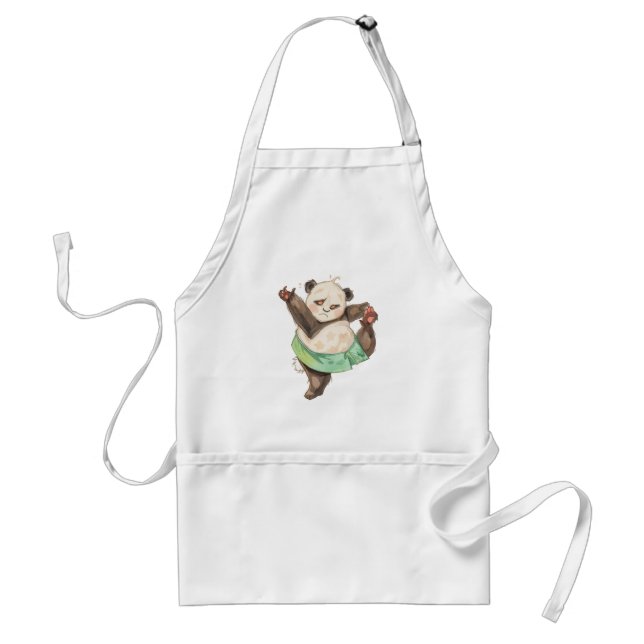Delantal Cute Funny Panda Ballerina Apron (Frente)
