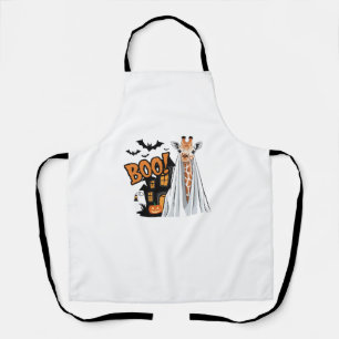 Delantal Cute Giraffe Boo Fun Halloween Costume Zoo Lover