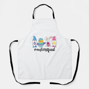 Delantal Cute Gnomies Bunnies Squad Easter Day Funny Rabbit