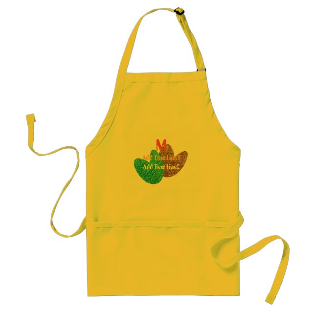 Delantal Cute Good Vibes Sweet Heart Añadir texto Apron (Frente)