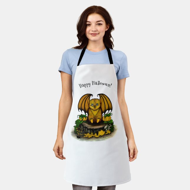 Delantal Cute Halloween Bat (Gastado)