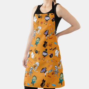 Delantal Cute Halloween todo el Apron de impresión