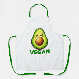 Delantal Cute Happy Aguacate Vegan Lifestyle