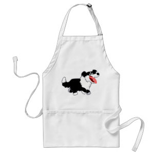 Delantal Cute Happy Personalizado Border Collie Apron